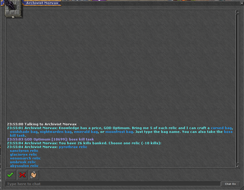 Archivist Morvax — Boss Kill Task